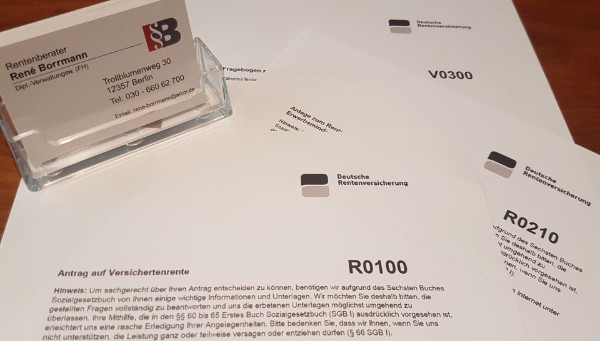 Rentenantrag und Kontenklärung Rentenantrag und Kontenklärung
